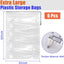Bolsas plástico transparente 62x31" con cordón set 6