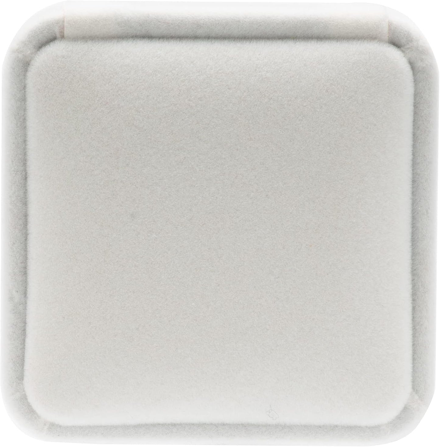Caja regalo terciopelo collar colgante blanco