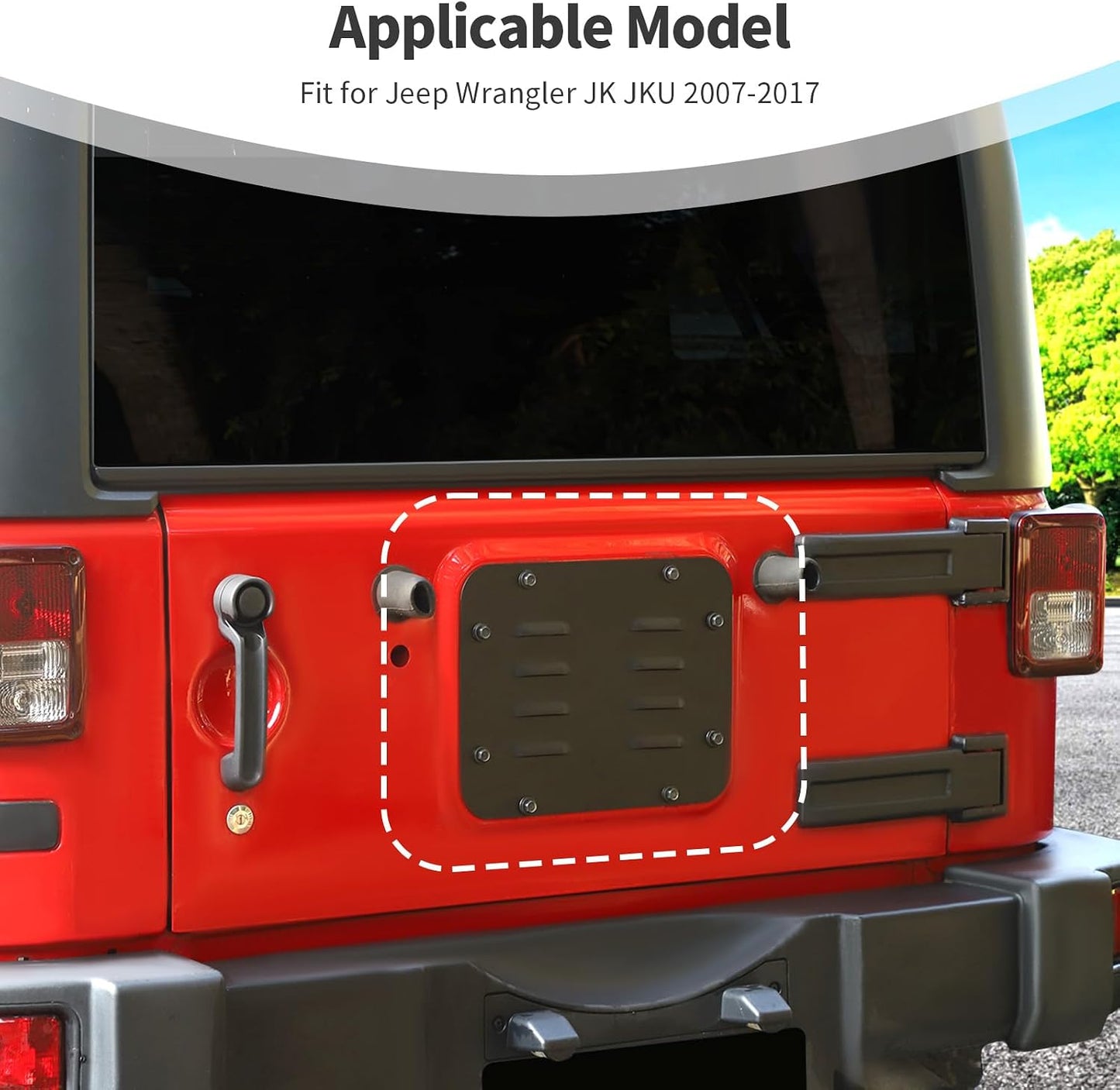 Cubierta panel aire puerta trasera Jeep JK 07-17