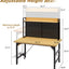 Banco trabajo ajustable 48pulg madera resistente 2000lb