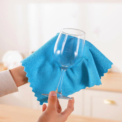 Paquete 24 paños microfibra reutilizables 11x12pulg multicolor