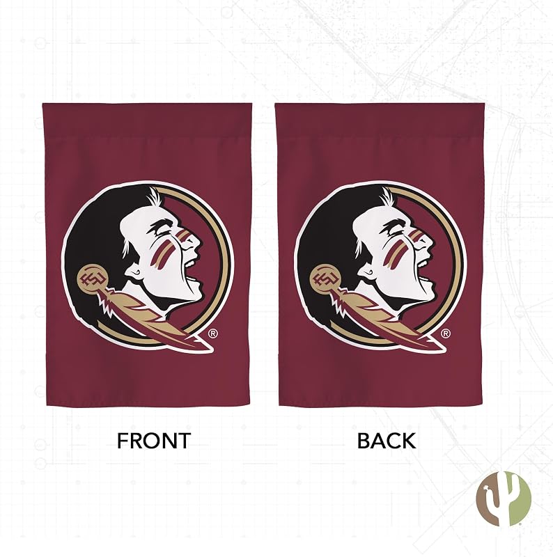 Bandera jardín FSU 19x12pulg diseño C
