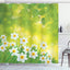 Set cortina regadera con ganchos decorativo