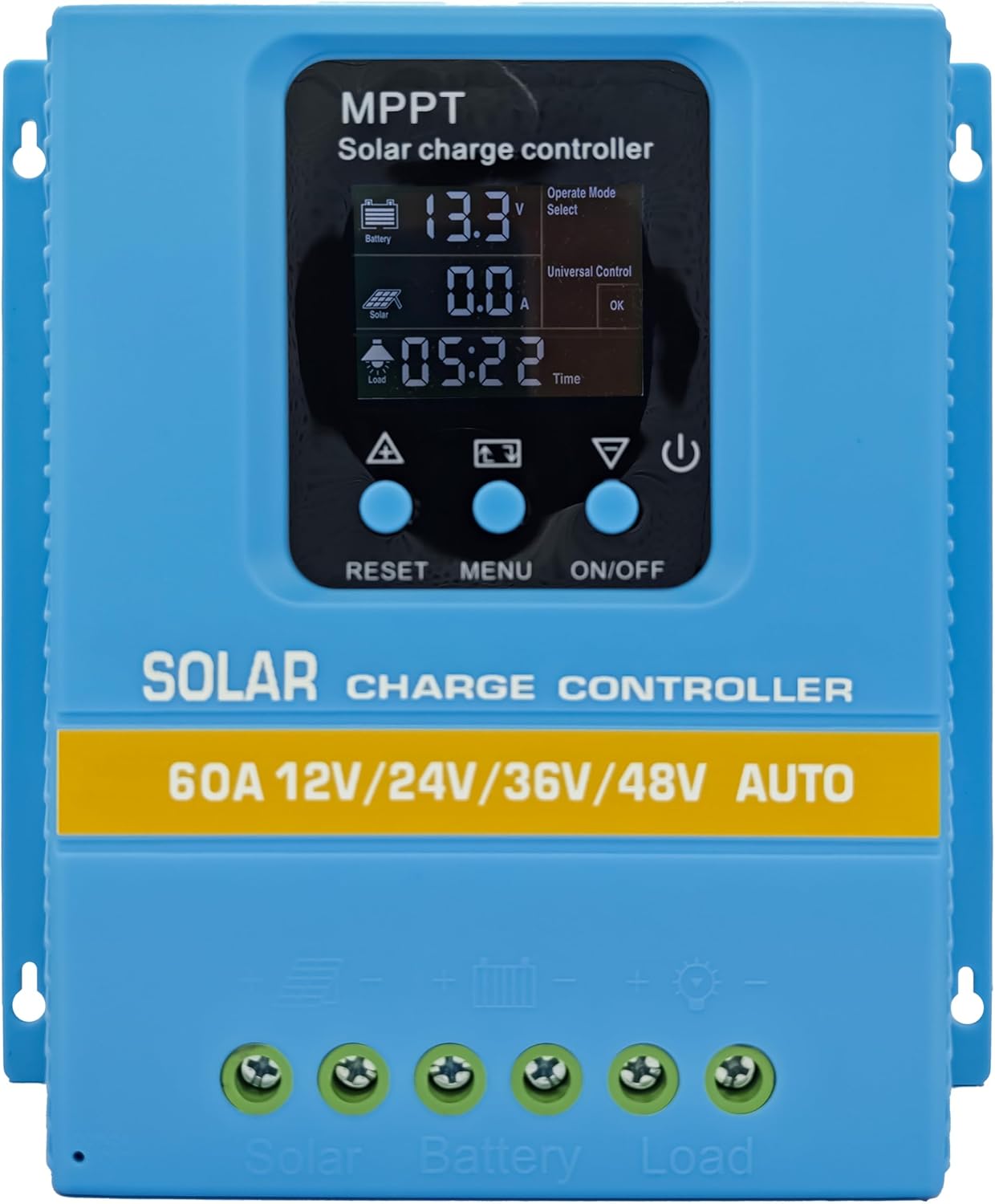 Cargador solar MPPT 60A/80A/100A doble USB 3 etapas LCD