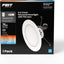 Lámpara empotrable LED 6pulg E26 blanco ajustable 2700-5000K