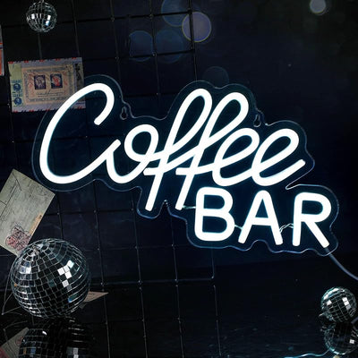Letrero neón LED decoración cafetería tienda barra café