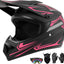 Casco motocross niños 4 pzas gafas guantes aprobado DOT