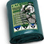 Lona polietileno verde 12x16ft 16mil ojales reforzado UV