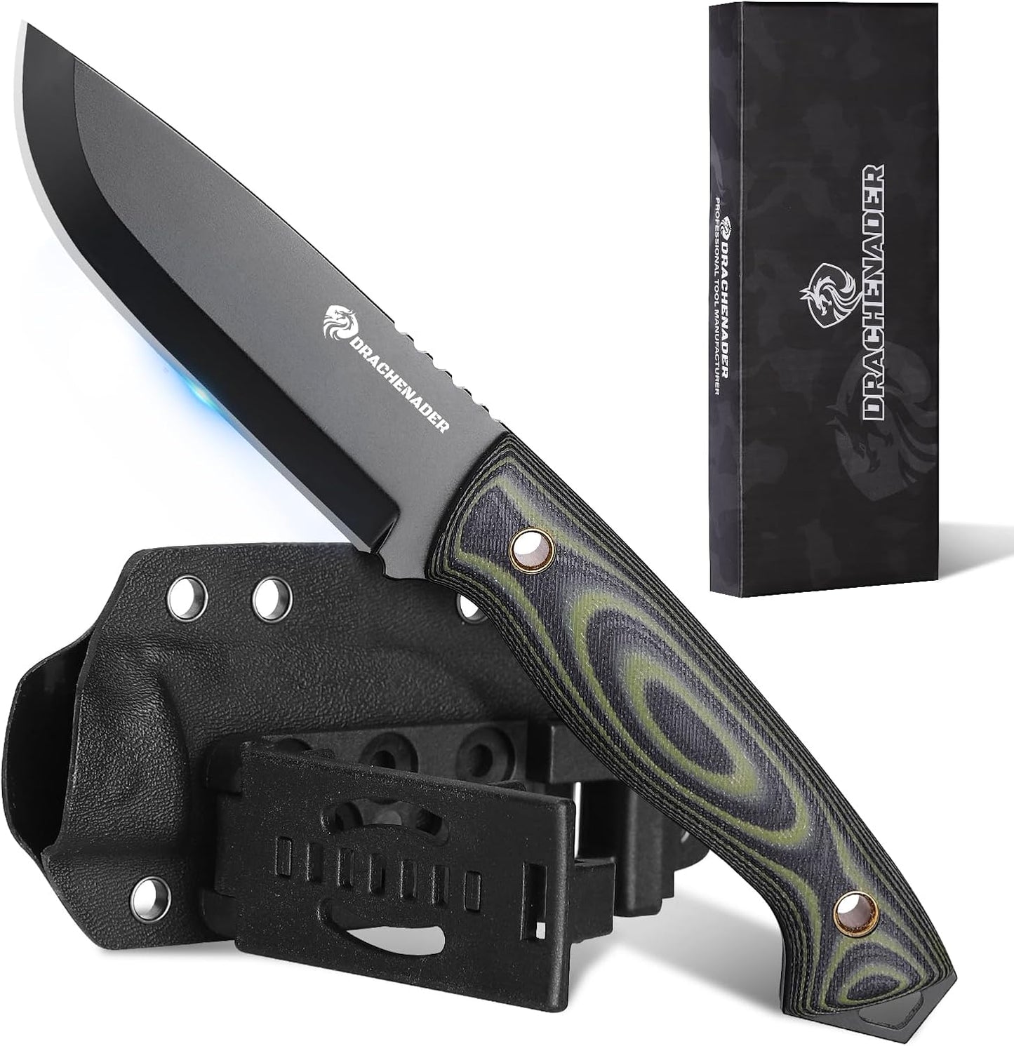 Cuchillo supervivencia hoja D2 con silbato brújula