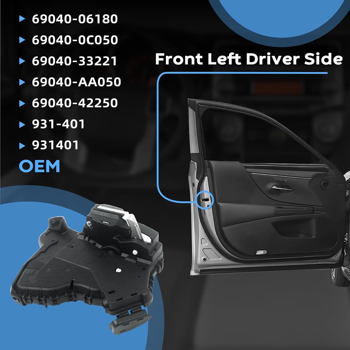 Motor Actuador Cerradura Puerta Izq Toyota 4Runner Camry
