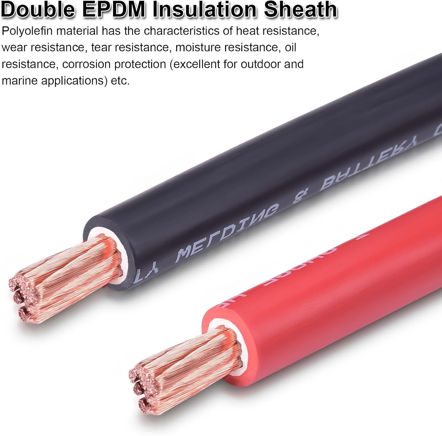 Cable soldadura cobre puro flex 6 AWG auto marino