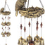 Campanas de viento nido de pájaros bronce para jardín
