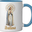 Taza Cerámica Azul Blanco 1917 Portugal
