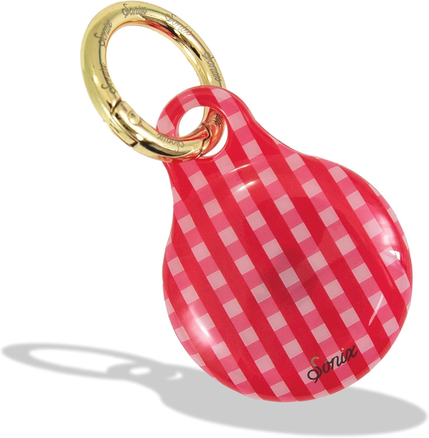 Fundas protectoras AirTag llavero soporte rojo guinga