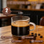 Juego de 2 tazas de café expreso con doble boquilla y asa
