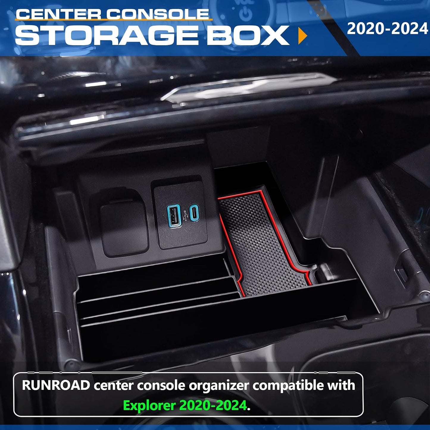 Bandeja organizadora consola Ford Explorer