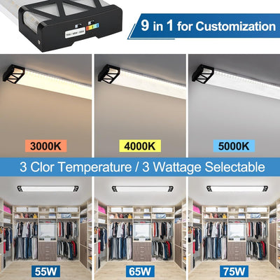 Lámpara LED 4 pies techo cocina iluminación nocturna 48pulg