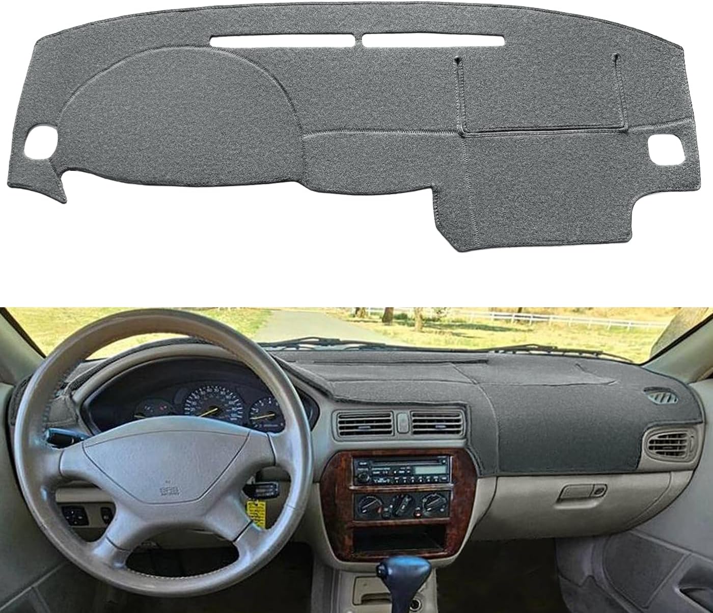 Funda salpicadero ajustable Mitsubishi Galant F212 gris