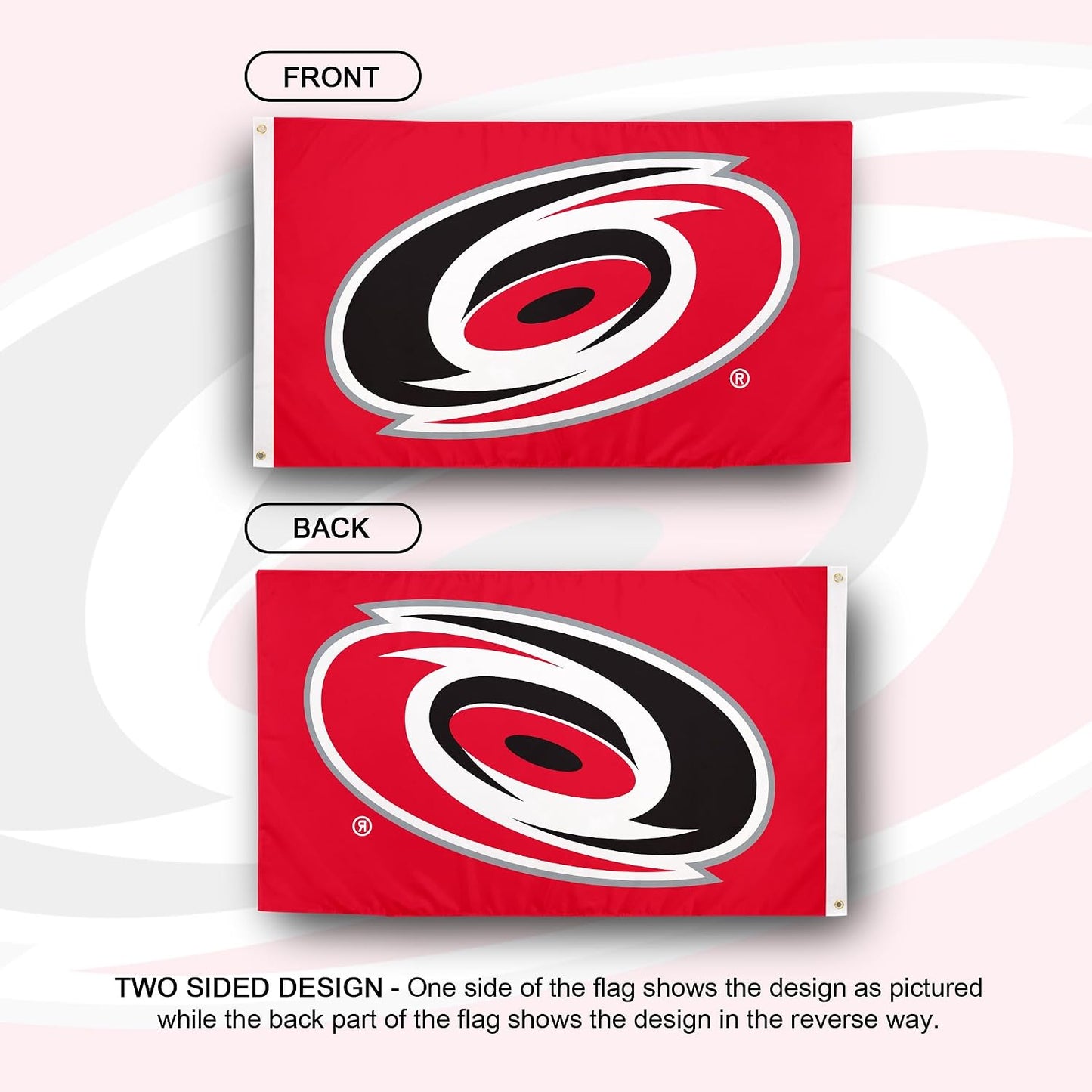 Bandera Carolina Hurricanes NHL 3x5ft 100% poliéster