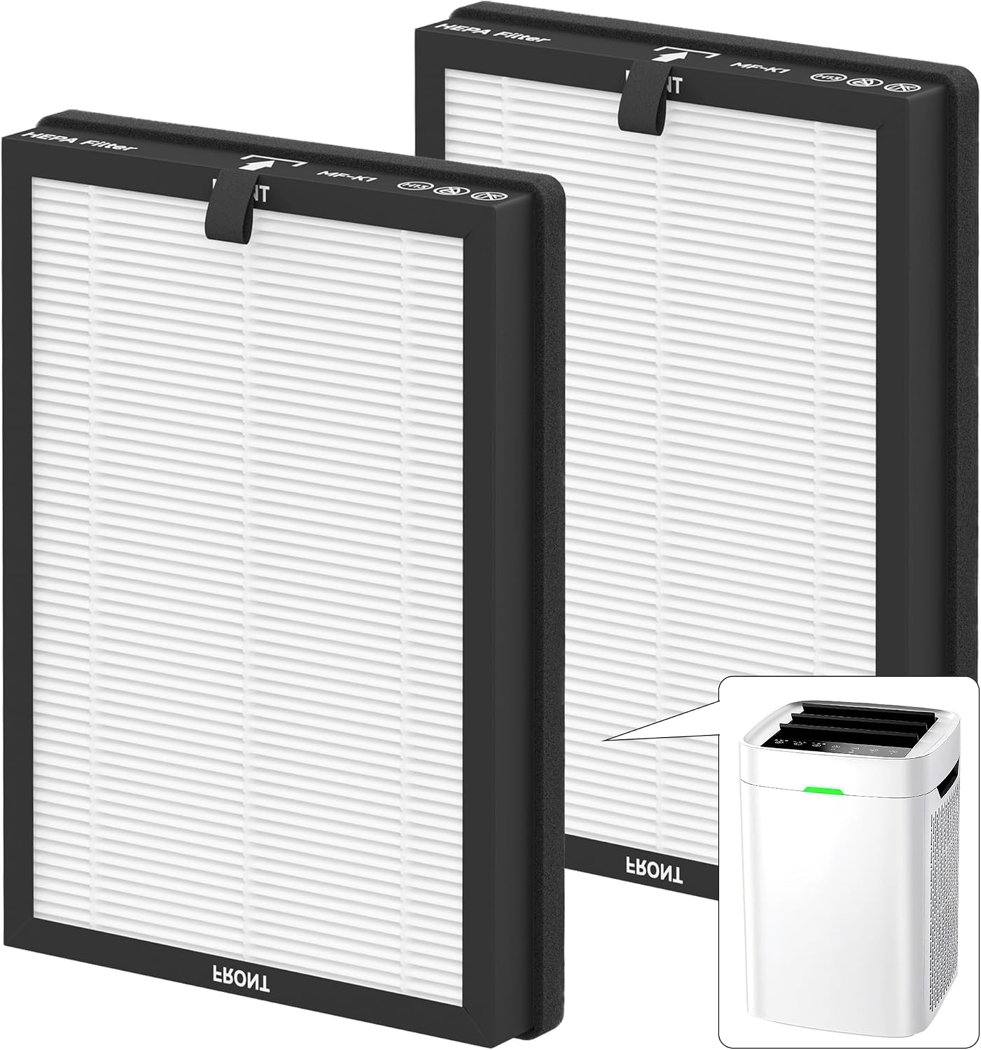 2 Filtros K1 Comp Purificador Lunino H13 True HEPA