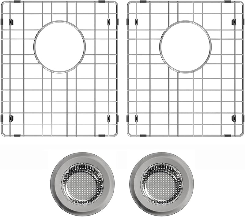 Protectores fregadero acero inox 15x13" con drenaje