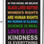 Bandera jardín Love is Love Pride 12x18pulg vertical doble cara