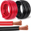 Cable batería alambre cobre 6 AWG 20 pies rojo y negro
