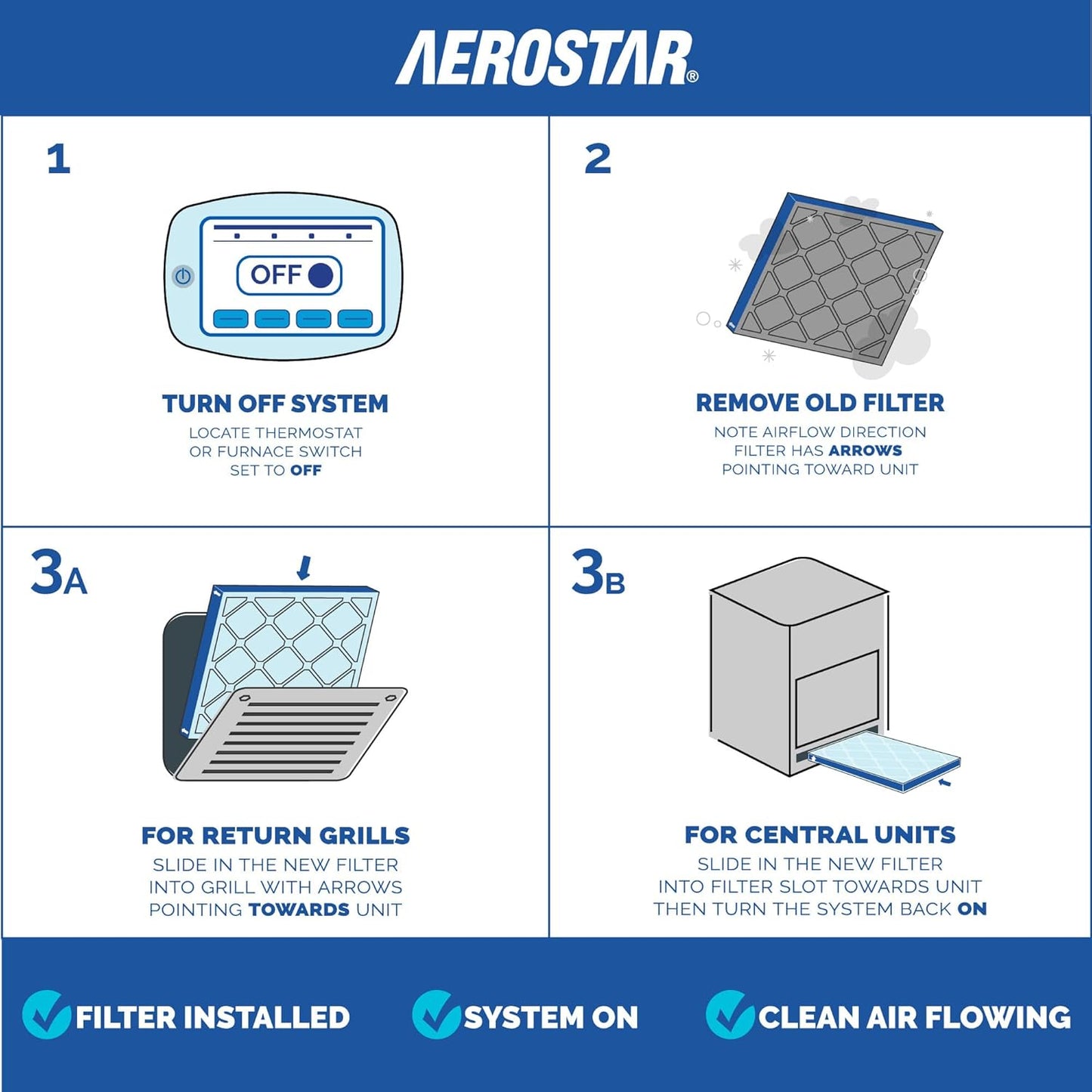 Filtro aire MERV 13 12x12x1 pack 4 HVAC