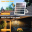 Lámpara colgante solar 3000lm exterior con 2 sensores retro