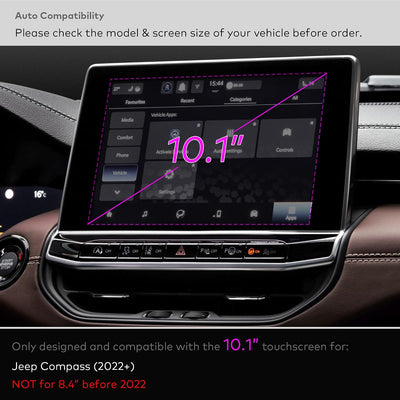 Protector pantalla AG vidrio templado Jeep Compass 10.1"