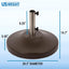 Base sombrilla pie independiente 80lb