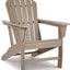 Silla Adirondack Sundown Treasure HDPE color marrón claro