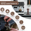 Manipulador café acero inox 2.106pulg prensa espresso ergonómico