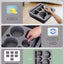 Bandeja soporte tazas sofá cama silicona antiderrames negro