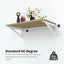 Soportes estante hierro 10x5" pack 4 reversibles
