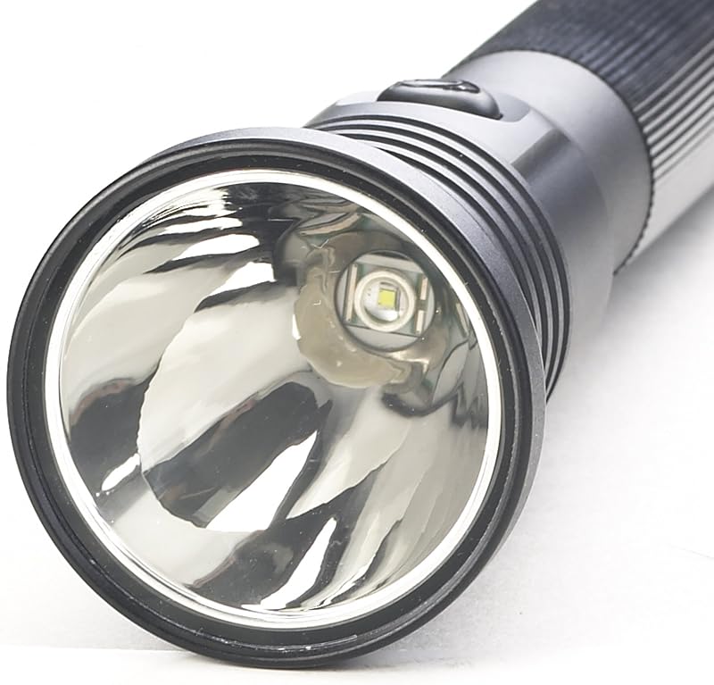 Linterna LED recargable 800 lúmenes 12 V DC color negro