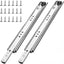 Rieles cajón 34" 260lb acero inox montaje lateral 3 pliegues