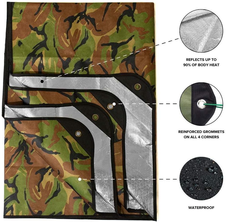 Manta térmica reutiliz. 60x82pulg 3 capas impermeable