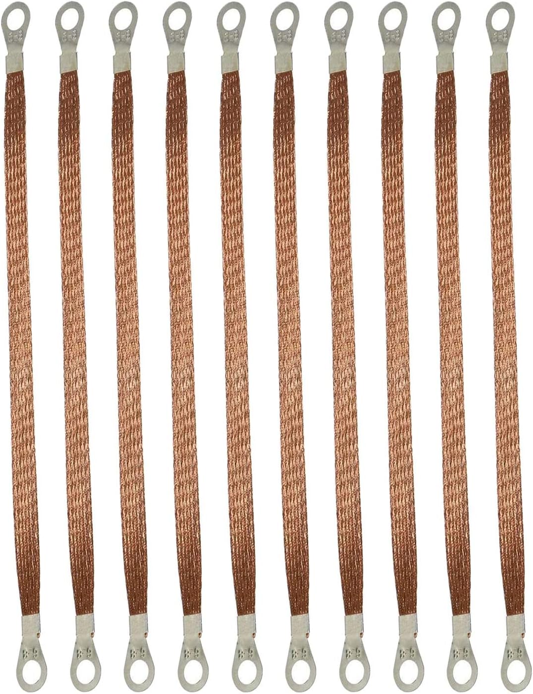 10 Pzas Correa Tierra Motor Cobre 11.811"