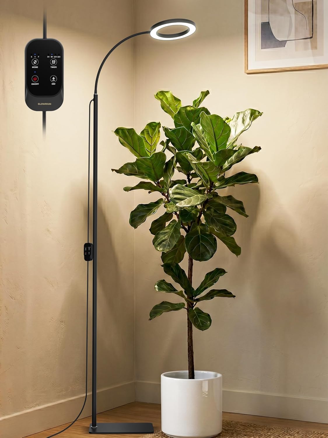 Luz LED crecimiento plantas interior 3 modos ajustable