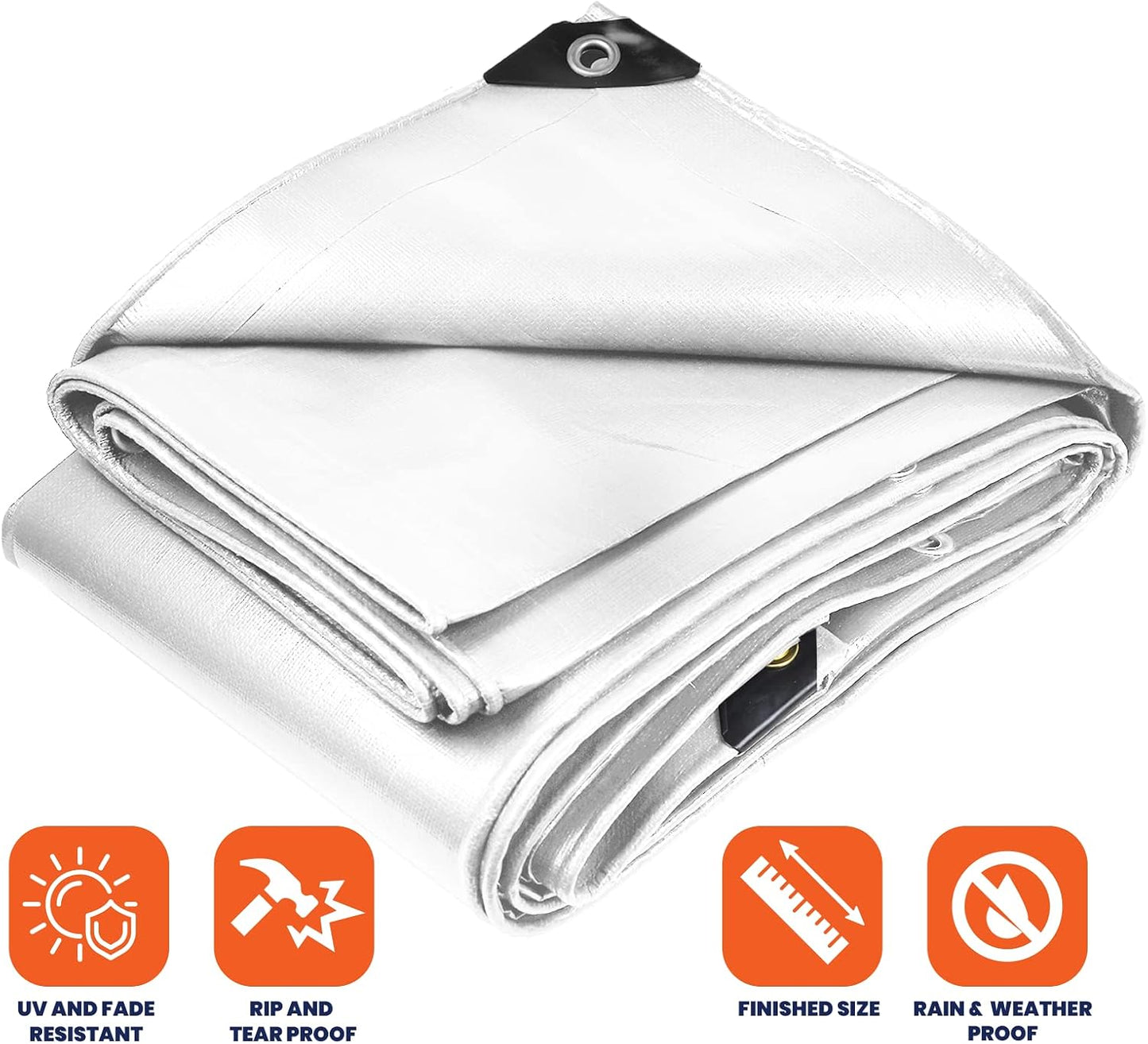 Lona polietileno impermeable UV 24x36pies reforzada