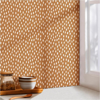 Papel tapiz extraíble diseño puntos modernos baño 17.3pulg x9.8ft
