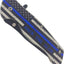 Cuchillo plegable EDC acero inox 440 8" azul