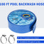 Manguera retrolavado piscina PVC 2" x100ft azul