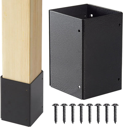 Protector poste acero inox 304 3.3-6" negro