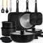 Set 24 Ollas Sartenes Antiadherentes Mango Extraíble