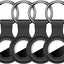 4 Soportes AirTag 1ra y 2da Gen Llavero Silicona Negro