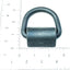 Pack 12 Anclajes 3/8" 2000lb Anilla D