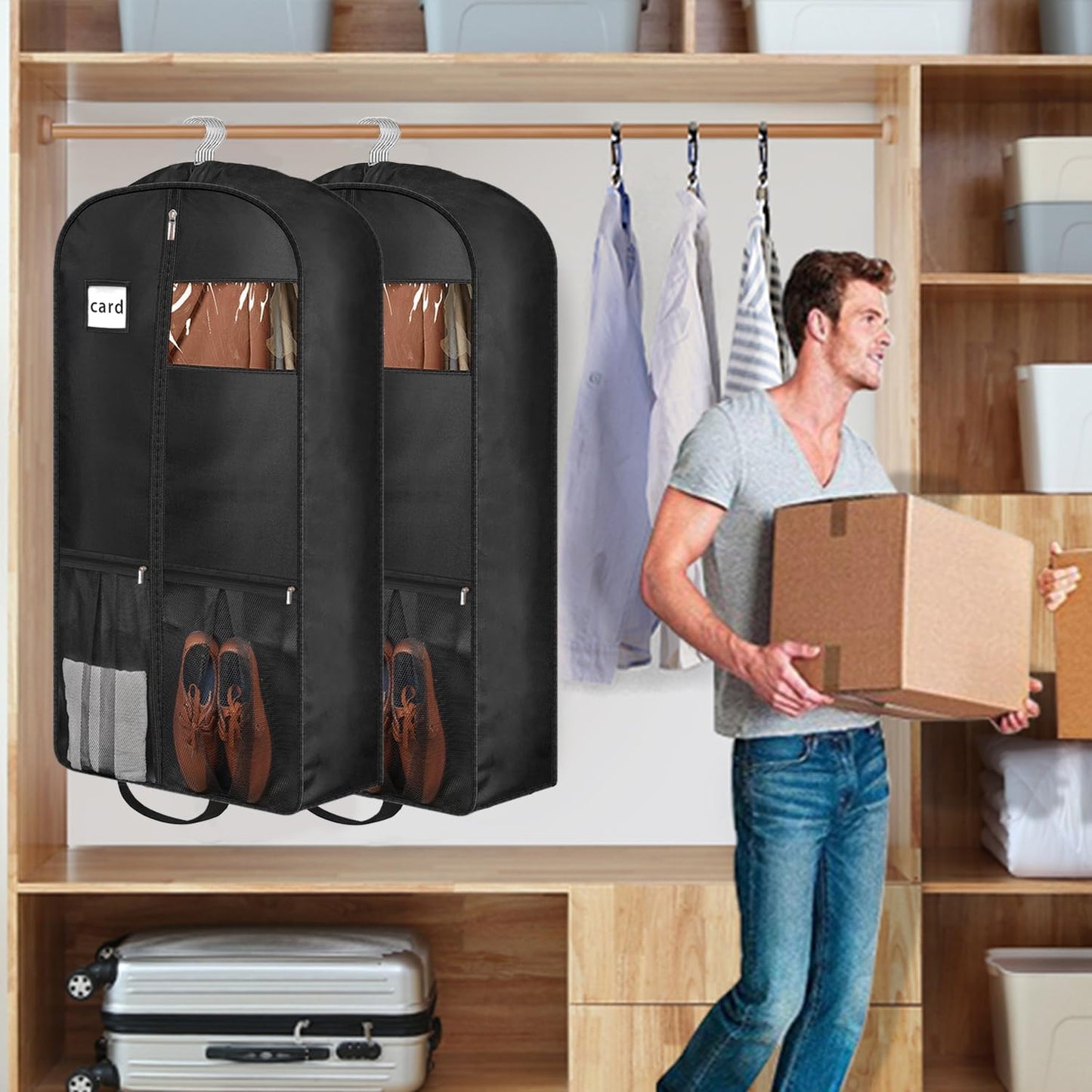 Bolsa ropa resistente uso pesado 43" con fuelle 6.5"