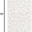 Alfombra área leopardo 2x6ft1" gris marfil